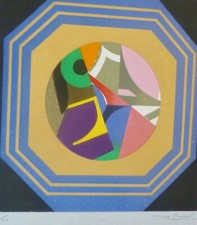 Max Papart Toile Lithographie