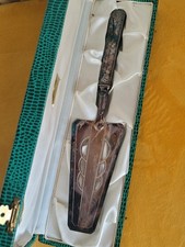 Ancienne Grande Pelle À Tarte Ou Gateau En Métal Argenté Vintage