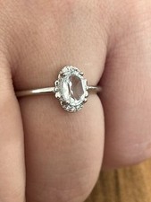 Bague topaze réglable