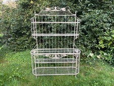 Etagère boulangère de style en métal et verre ( Parfait état)