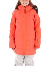 Brunotti Veste D'Hiver de Ski Veste de Snow Jeana Orange Imperméable Fourrure