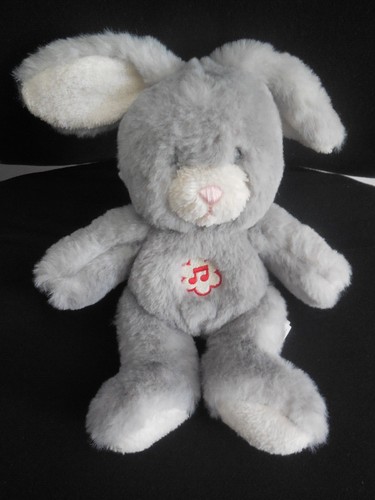 Doudou peluche lapin gris - doudou,