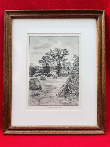 Gravure ancienne encadrée - gravure,