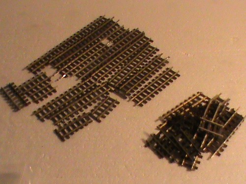 Lot morceaux rails hom - morceaux,
