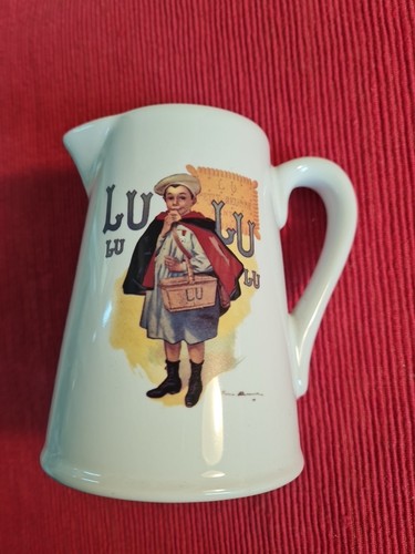 Pot lait faince pub - faince, lu