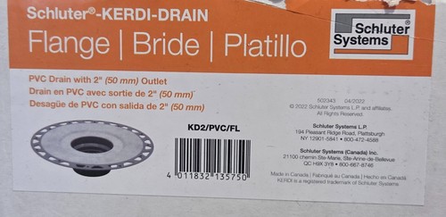 Schluter kerdi drain - schluter, flange