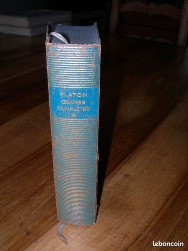 Platon tome pleiade imprimé - tome, 1