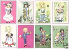 8 CARTES DOUBLES ILLUSTRES