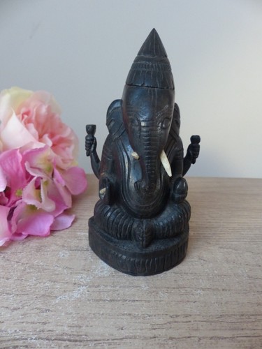 Statuette ganesh bois - en,