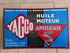 Plaque émaillée bombée