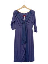 Tiffany Rose Robe Portefeuille Femme Bleu Midi Élégante (EU 38)