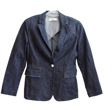 veste blazer en jeans coupe