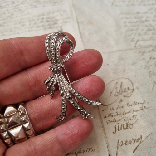 Broche vintage argent massif - vintage,