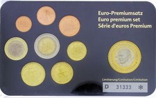 Vatican Série Euro essai/probe 1 euro 1998/2002 9 pièces C10867