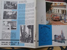 publicité cahier LE SEMEUR station Service FINA Vespa Voiture collection 1960