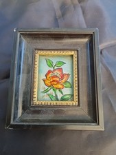 JOLI TABLEAU EMAUX ART LIMOGES