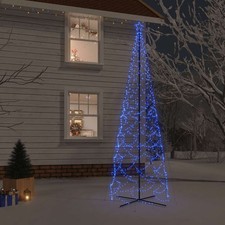 Arbre de Noël Cône 1400 LED Blanc Froid 160x500 cm Sapin Décoration vidaXL