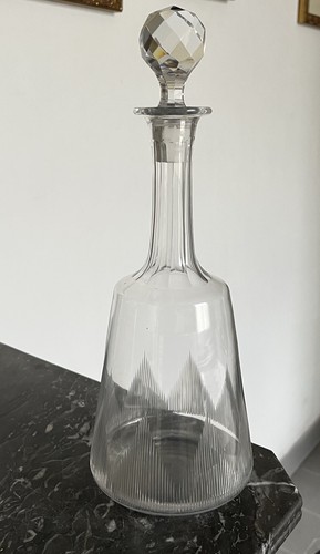 Belle carafe cristal gravé - carafe,