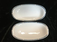 2 Raviers  Bernardaud Limoges Gemme bleu