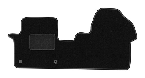 Tapis auto moquette - moquette, noire
