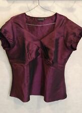 Blouse violette satinée polyester T42 Kiabi (2401045)