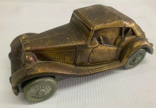 Vintage metal piggy bank - metal,