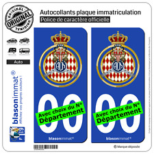 2 Autocollants plaque