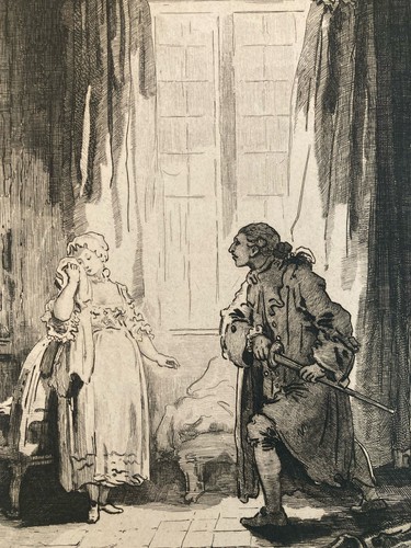 Gravure xixe fragonard - gravure,