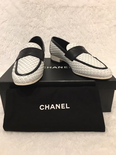Chanel white black braided - chanel, cc