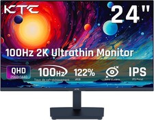 KTC Ecran PC 24 Pouces, QHD 2K 100Hz IPS Moniteur