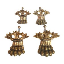 LOT DE 4 PIEDS PATTES DE LION EN BRONZE DORE POUR SOCLE LAMPE SCULPTURE...