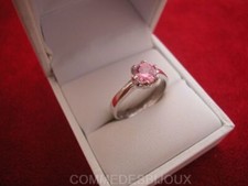 Bague Argent 925 "Carré Rose" T56 2.70g Amour True Love - Bijoux pur Cadeau