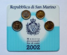 SAINT-MARIN ~ Série 4 pièces (20 cents, 50 cents, 1 € et 2 €) Qualité BU ~ 2002