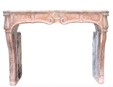 Cheminée époque Régence Louis XIV pierre de Bourgogne