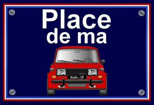 Plaque place ma - place, de