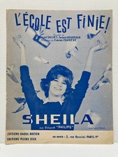 Partition Sheila L'école est finie