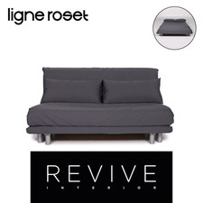 Ligne Roset Multy Tissu Canapé Anthracite Gris Canapé Trois Places Fonction