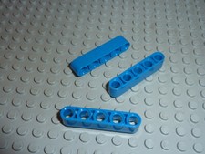 3 x LEGO Technic Bleu Beam 5