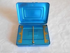 Ancien flotteur et mouches de pêche Carson étain Italie années 60