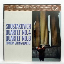 BORODIN STRING QUARTET ⸺ SHOSTAKOVICH string quartets nos.4 & 8 ⸺ MERCURY LP NM