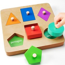 Puzzle en bois 1-3 ans Jouet Cadeaux danniversaire Jeu à emboîter 12-18 mois ...