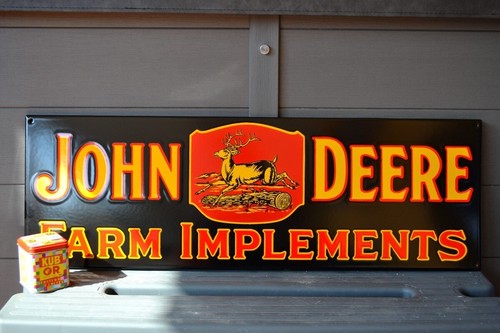 Plaque emaillee john deere - ,