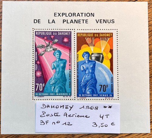 Timbres dahomey 1968 - 1968, poste
