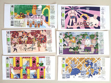 lot 2 de  6 etiquettes