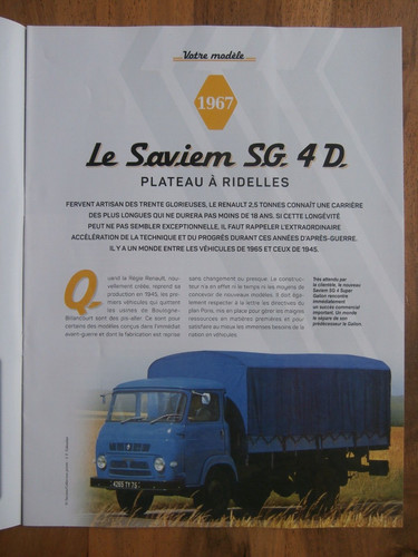 Fascicule saviem d - saviem, sg