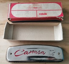 harmonica ancien Carmen, trémolo, fabrication Polonaise