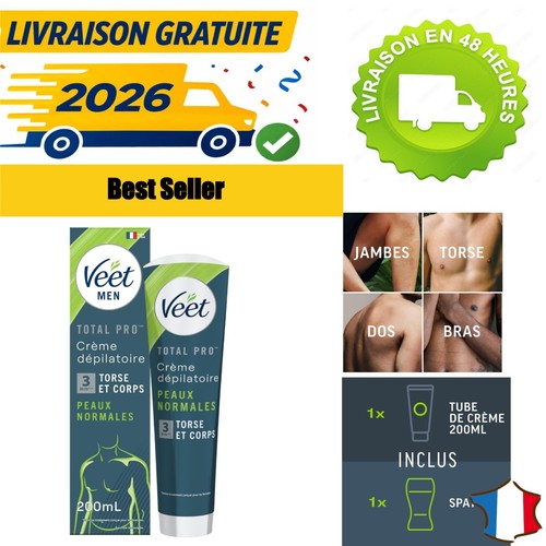 Veet men crème dépilatoire - men,
