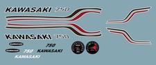 Décalcomanie à l'eau, KAWASAKI 750 GOLD, maquette, 1:8, Heller, Nagano