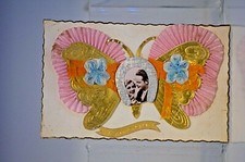 CPA CARTE POSTAL STE SAINTE CATHERINE DENTELLE AJOURE BONNET FILLE GARCON ANCIEN