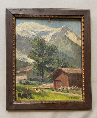 Mont blanc huile sur - le, blanc,